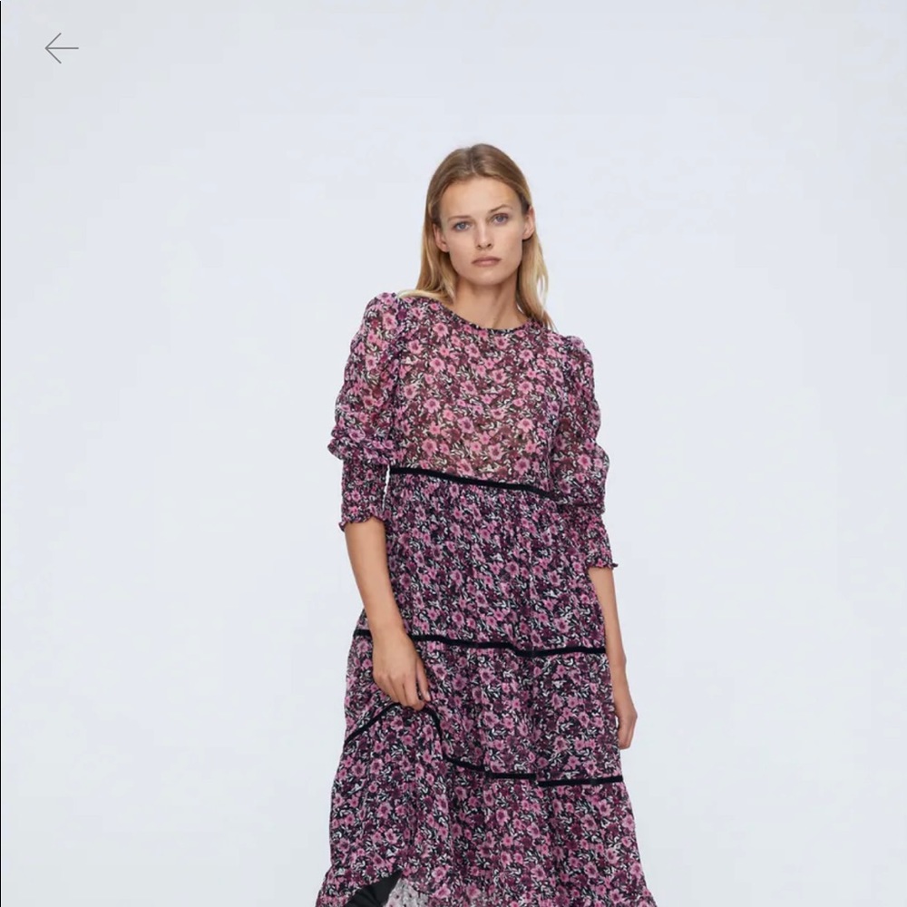 NWT Zara Floral Midi Dress SOLD OUT online